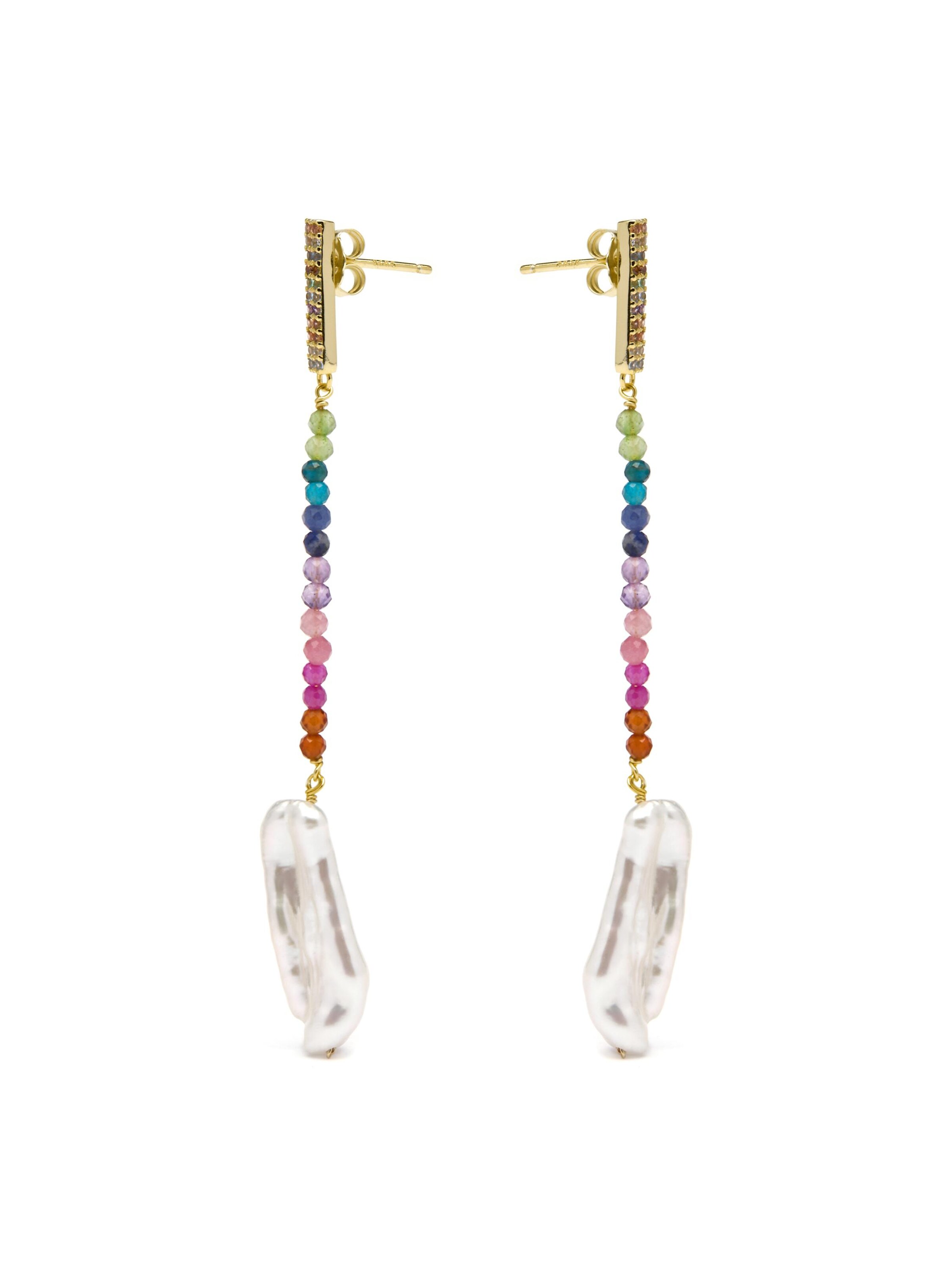 Luxenter Earrings 'DEPHIA' in White
