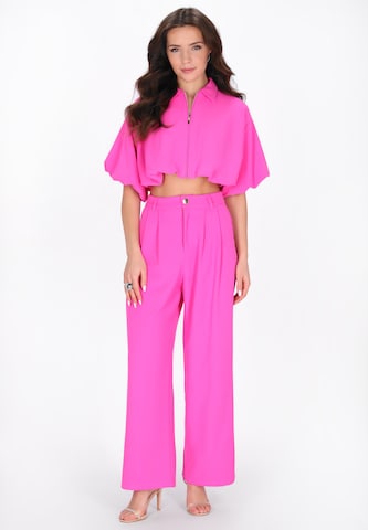 Veste mi-saison faina en rose