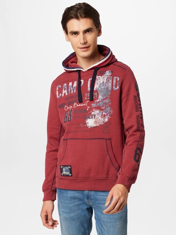 CAMP DAVID Sweatshirt in Red: front