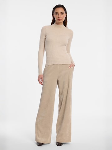 Ana Alcazar Regular Trousers 'Enliri' in Beige