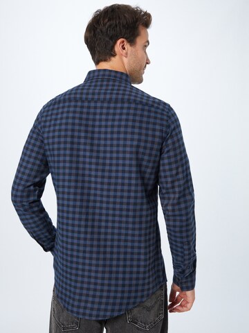 Casual Friday - Ajuste regular Camisa 'Anton' en azul