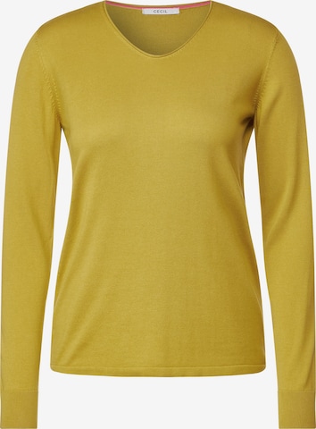 CECIL Пуловер в жълто: отпред