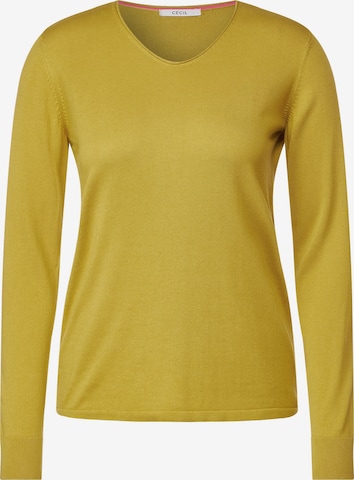 Pull-over CECIL en jaune : devant