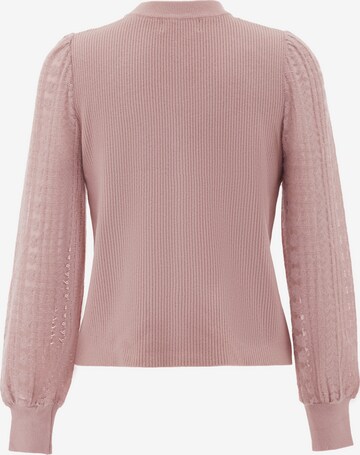 NAEMI Knit Cardigan in Pink