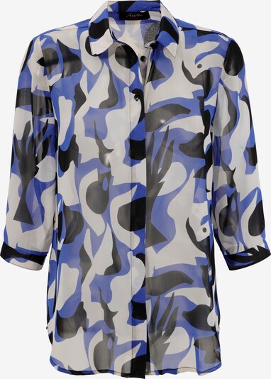 Aniston CASUAL Bluse in violettblau / mischfarben, Produktansicht
