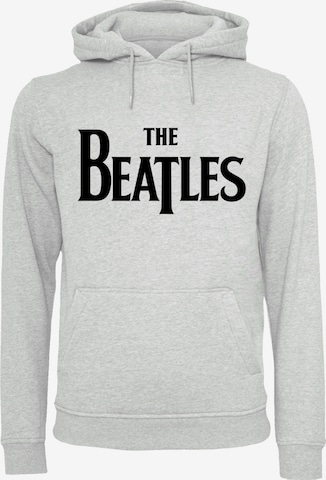 F4NT4STIC Sweatshirt 'The Beatles Drop T Logo Rock Musik Band' in Grijs: voorkant