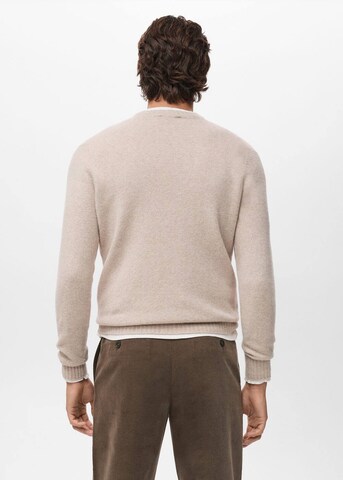 MANGO MAN Pullover 'Lotus' in Beige