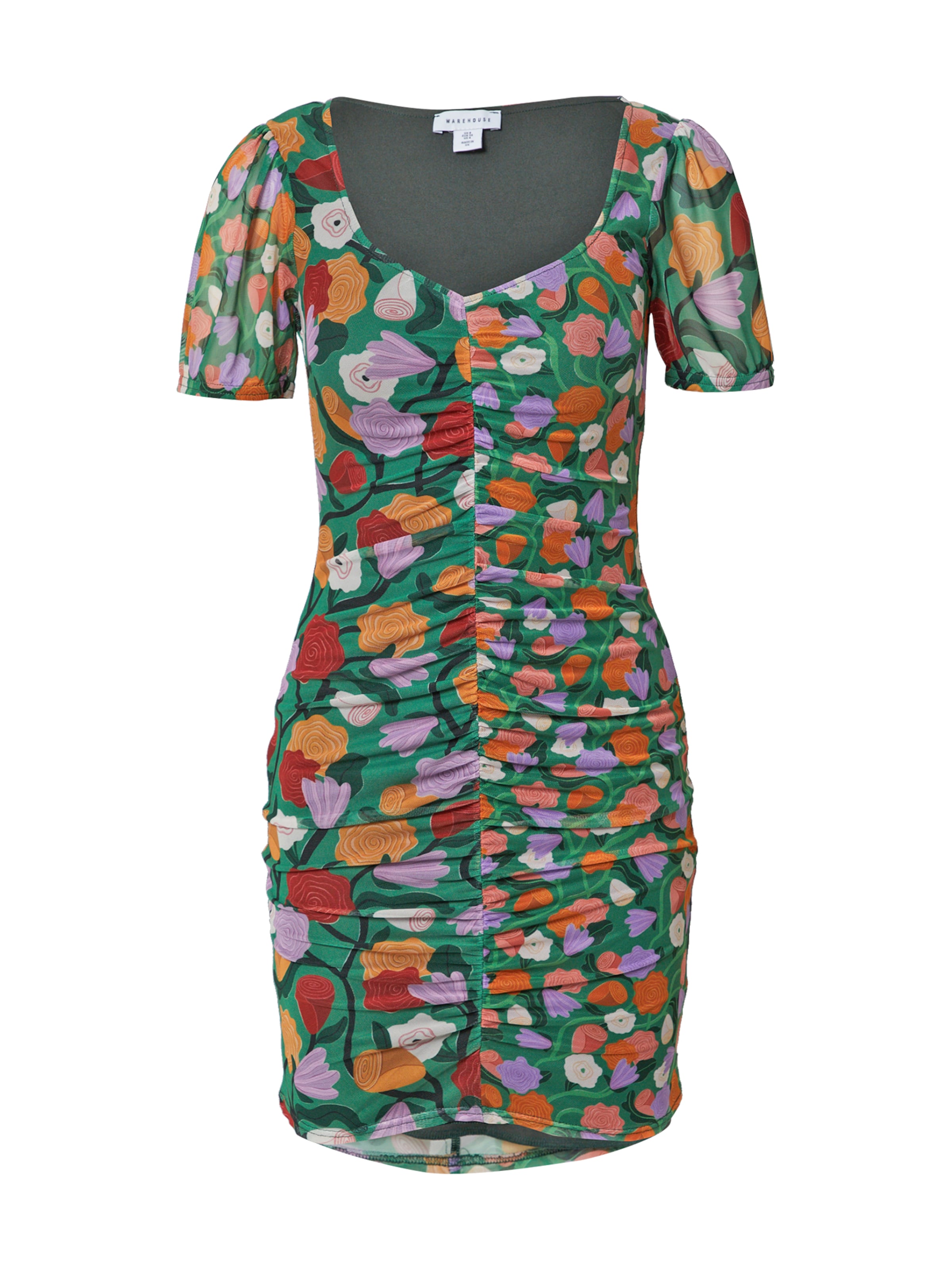 Warehouse Kleid 'Rose England' in Mischfarben: Vorderseite