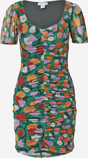 Warehouse Dress 'Rose England' in Dark green / Purple / Orange / Light red, Item view