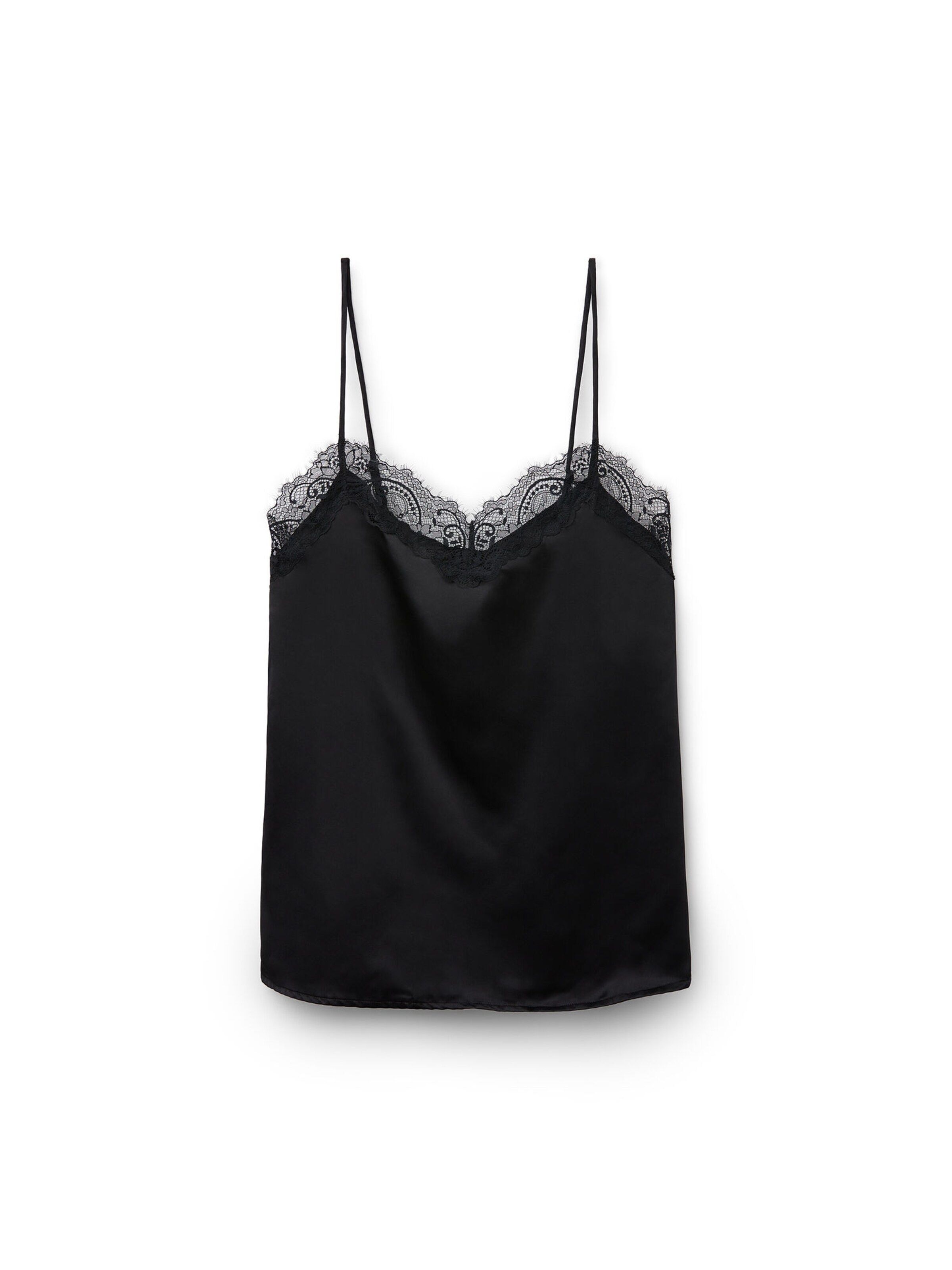 Tezenis Pajama Shirt in Black: front