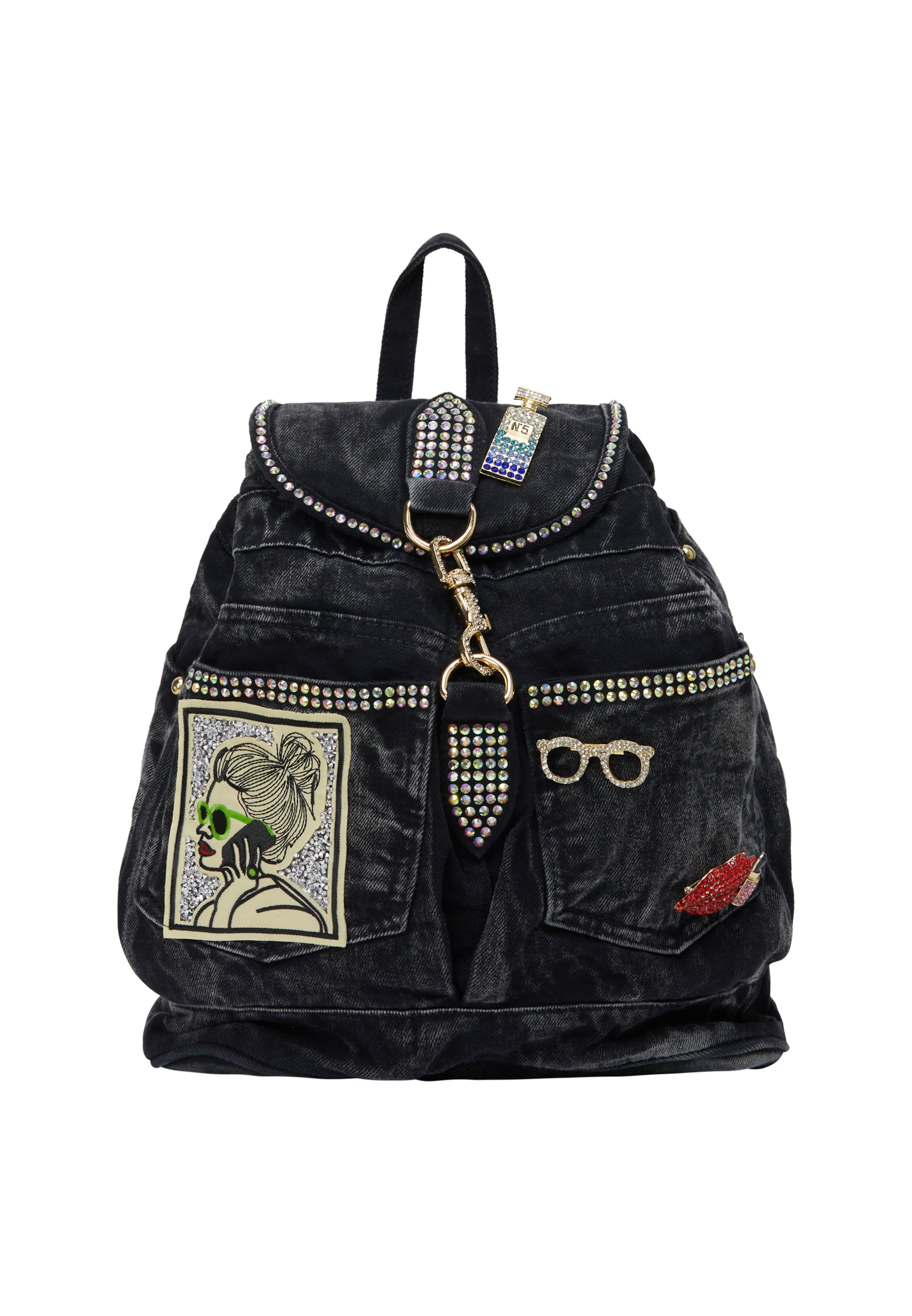 nelice Reppu värissä musta: etupuoli