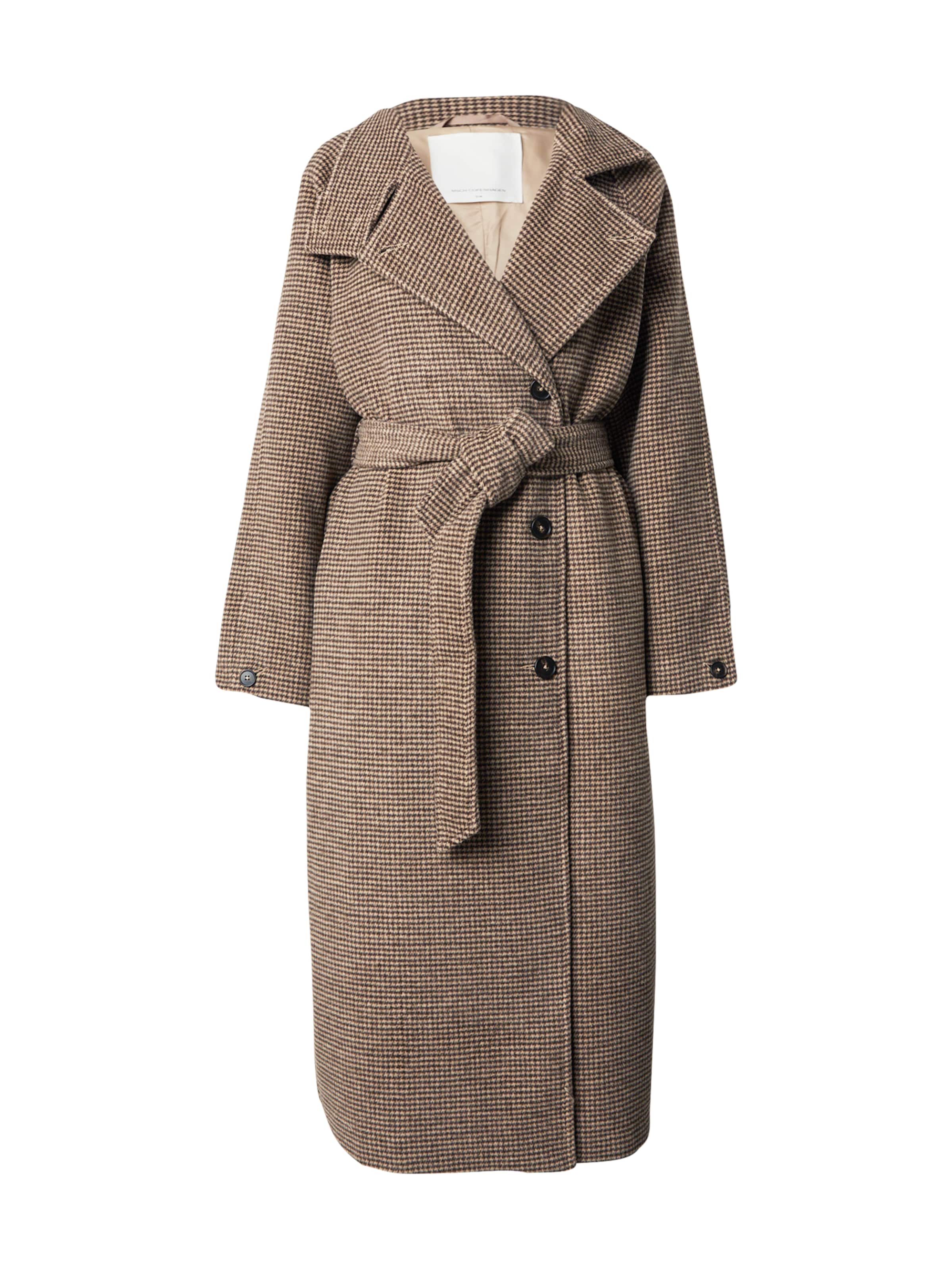 MSCH COPENHAGEN Ανοιξιάτικο και φθινοπωρινό παλτό 'Pamela' σε καφέ: μπροστά