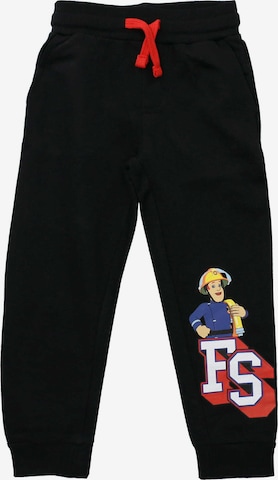 Feuerwehrmann Sam Tapered Hose 'Feuerwehrmann' in Schwarz: Vorderseite