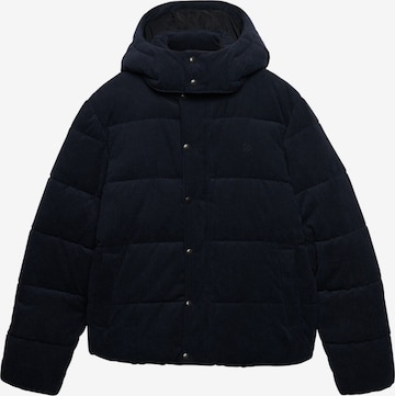 Superdry & Co Winterjas 'Premium' in Blauw: voorkant