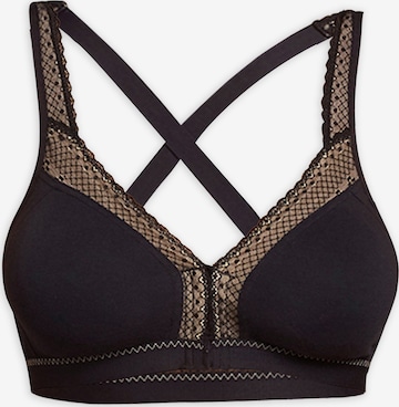 T-shirt Reggiseno di Gisela in nero: frontale