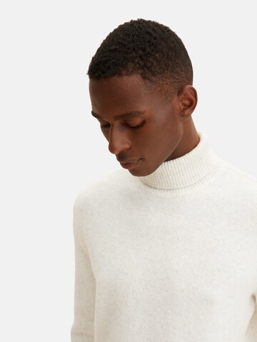 TOM TAILOR Sweater in White