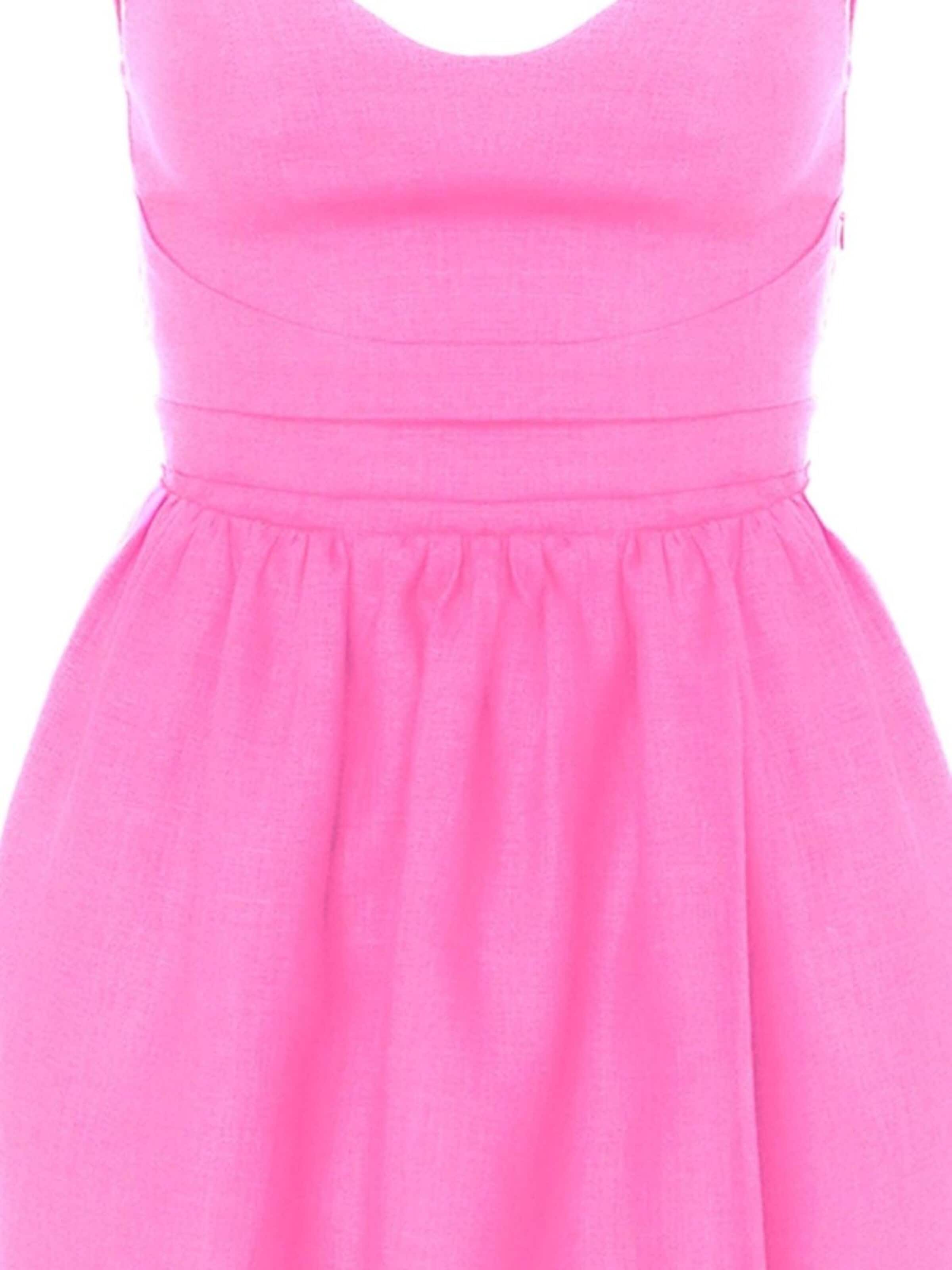 Abito estivo 'Linen Gathered Mini Dress With Straps' di AVENUE N°29 in rosa