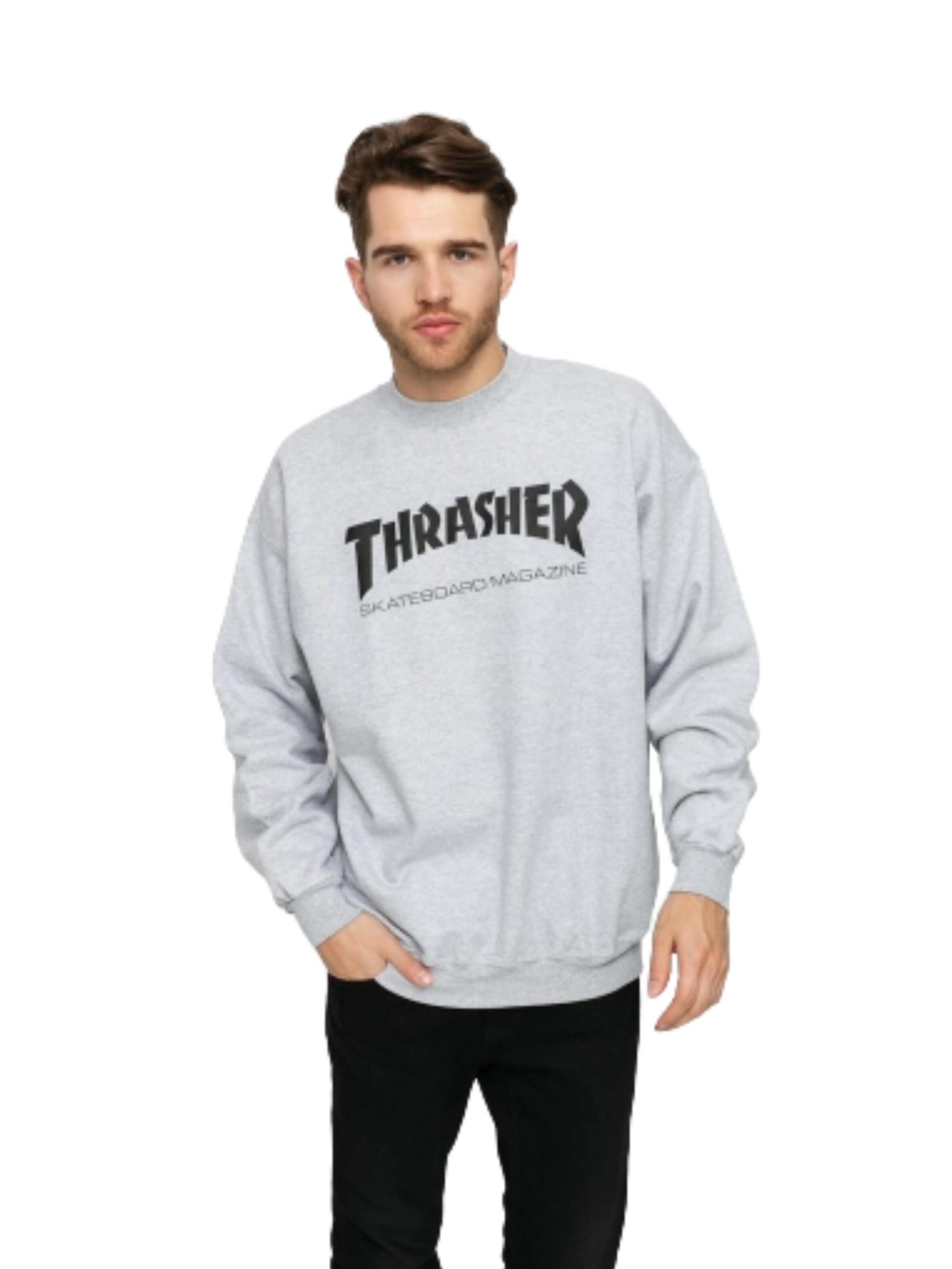 THRASHER Sweatshirt 'SKATE MAG'‌‌ in Grau
