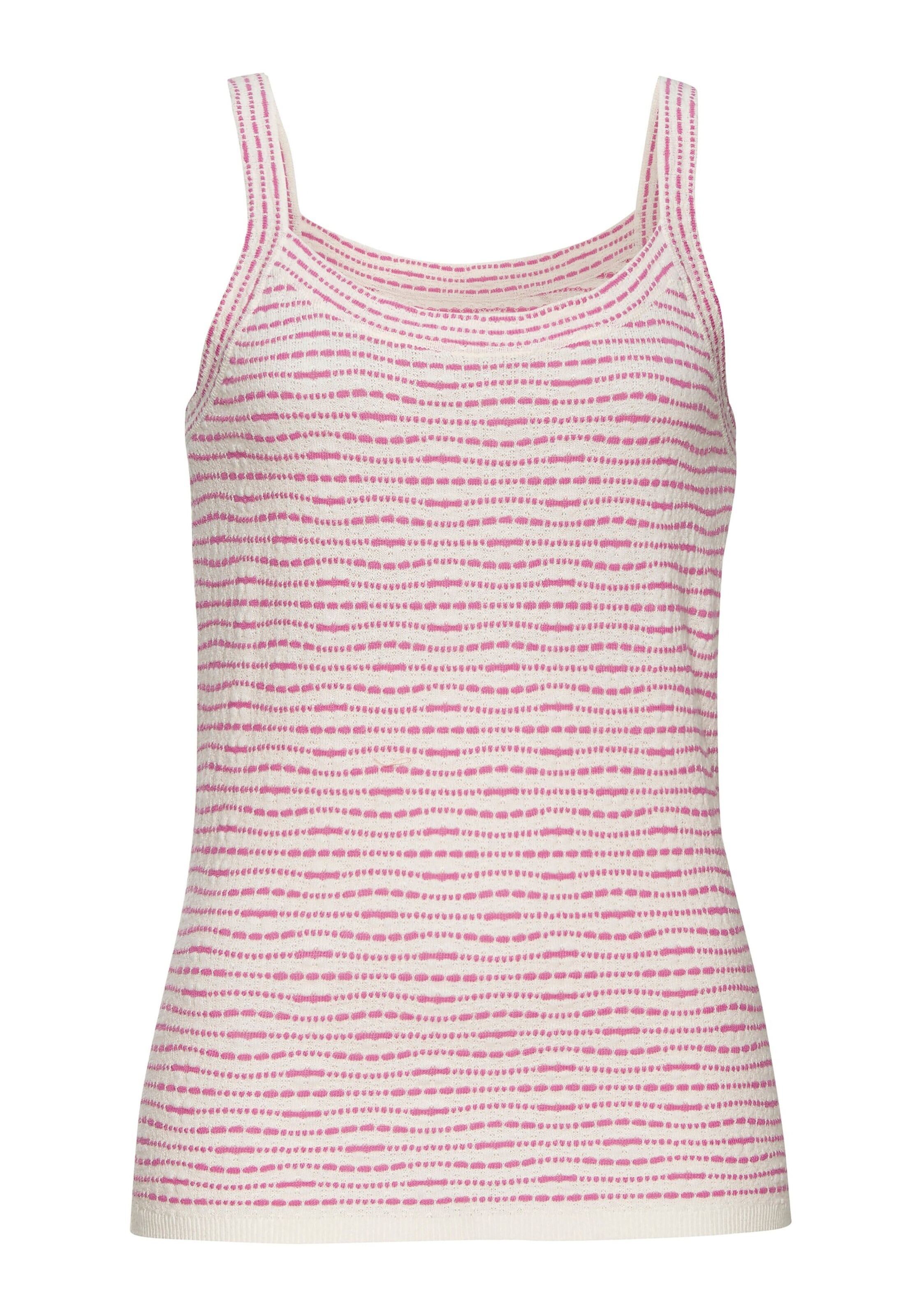 VIVANCE Knitted Top in Pink: front