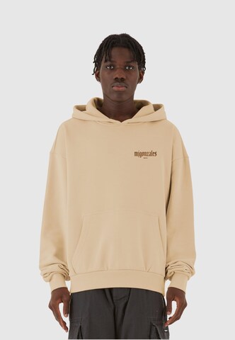 MJ Gonzales Sweatshirt 'SACRED AURA' in Beige: front