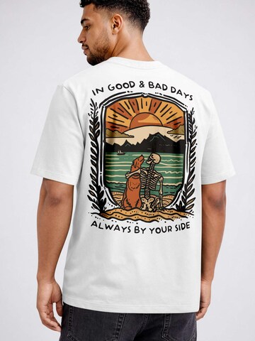 Neverless Shirt 'Alway by your side' in White