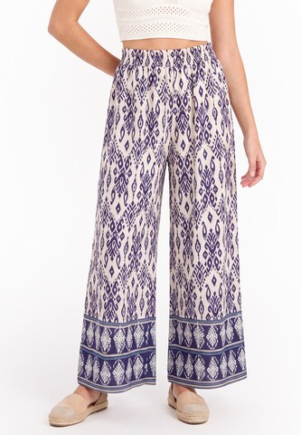 IZIA - Pierna ancha Pantalón 'Boho' en azul: frente