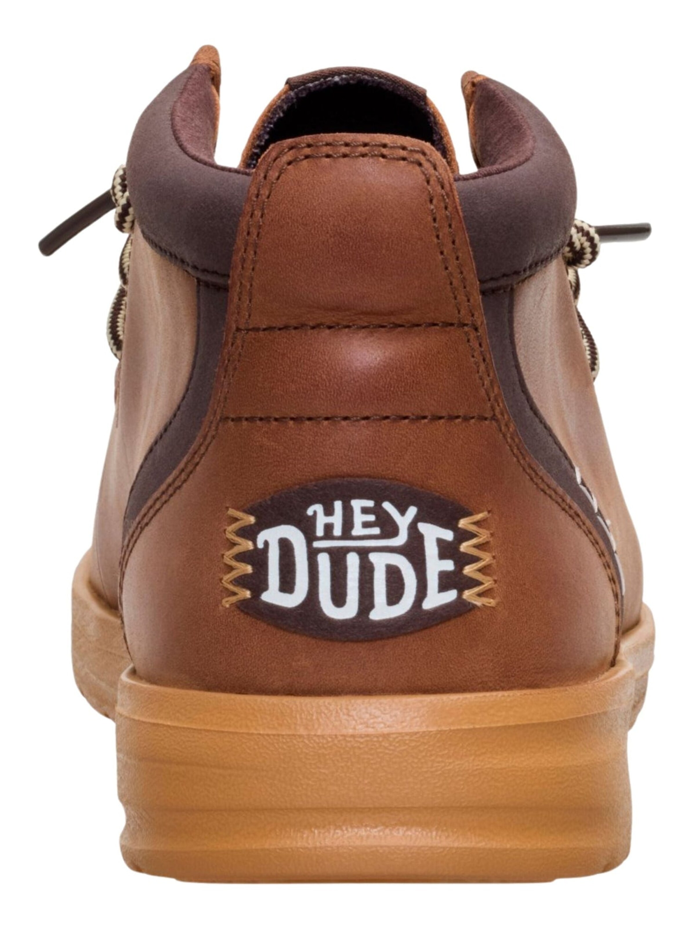 Boots chukka 'Wally Mid GripR Leather' di HEY DUDE in marrone