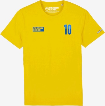 STRASSENKICKER T-Shirt in Gelb: predná strana