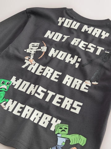T-Shirt 'Minecraft' Next en gris