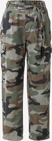 Loosefit Pantalon cargo GAP en vert : devant