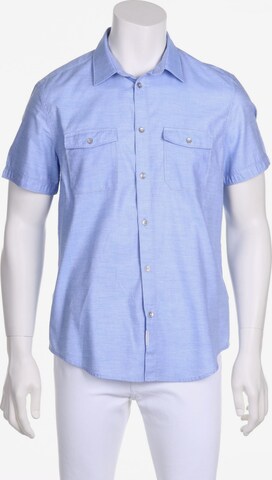 Calvin Klein Jeans Button Up Shirt in M in Blue: front