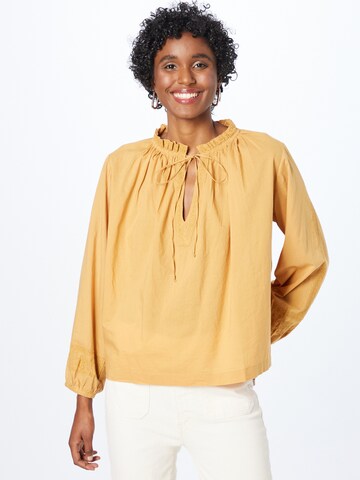 Vanessa Bruno - Blusa 'VADIM' em amarelo: frente