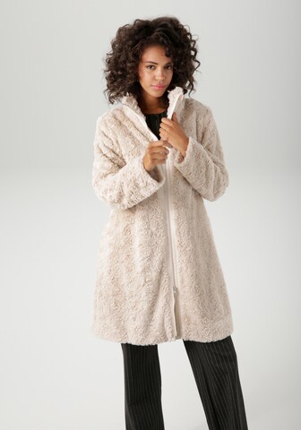 Aniston CASUAL Winter Coat in Beige: front