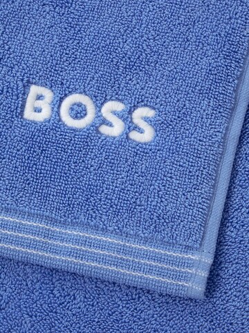 BOSS Home Towel 'EDGE' in Blue