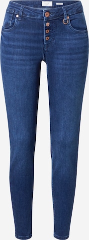 PULZ Jeans Kitsas Teksapüksid 'ANNA', värv sinine: eest vaates