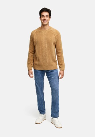 INDICODE JEANS Trui 'INOlio' in Beige