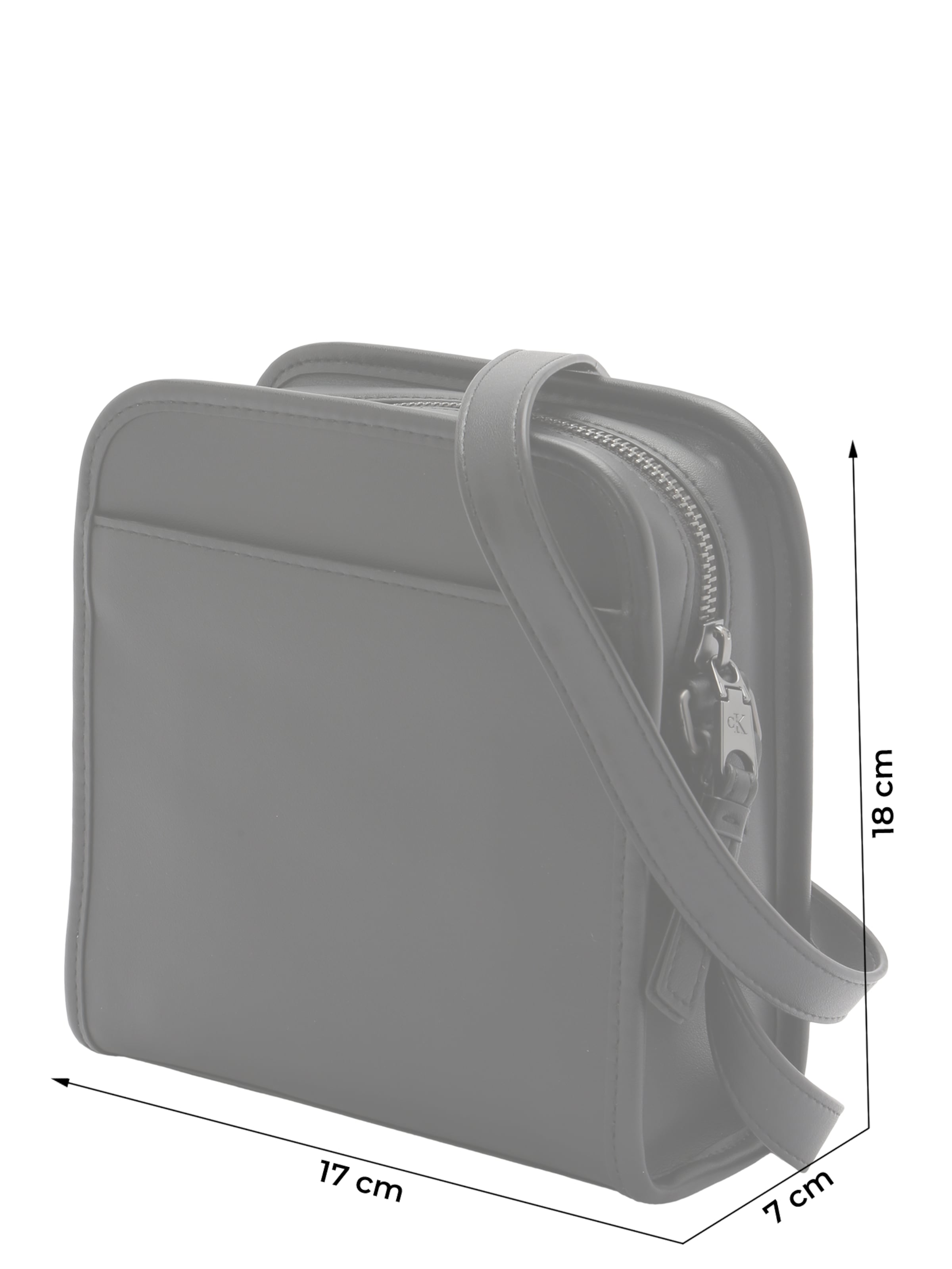 Geantă de umăr 'IMPRESSION' de la Calvin Klein pe negru