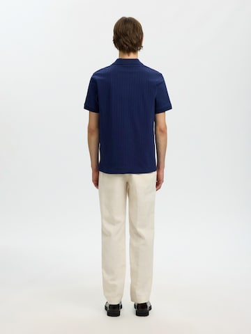 SELECTED Majica 'SLHMilan' | modra barva