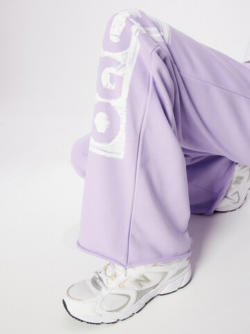 Wide Leg Pantalon 'Nasuede' HUGO en violet