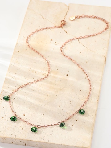 Hey Happiness Ketting 'Green Glow' in Goud