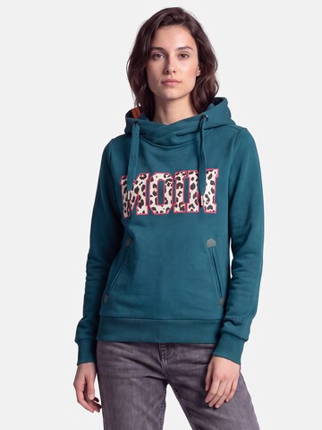 salzhaut Sweatshirt 'Sünn - Moin' in Groen: voorkant
