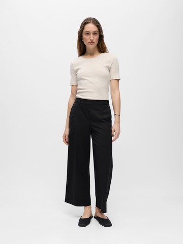 Wide Leg Pantalon à pince 'OBJLisa' OBJECT en noir