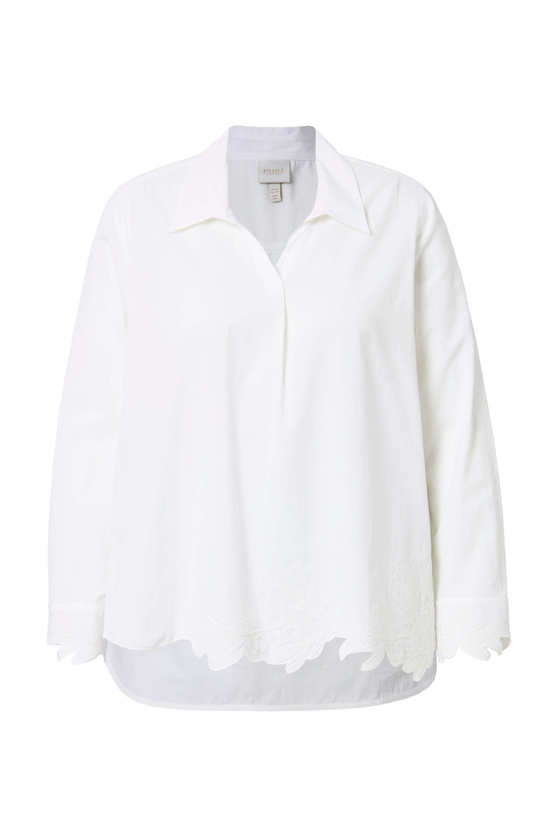 Ulla Popken Blouse in Wit: voorkant