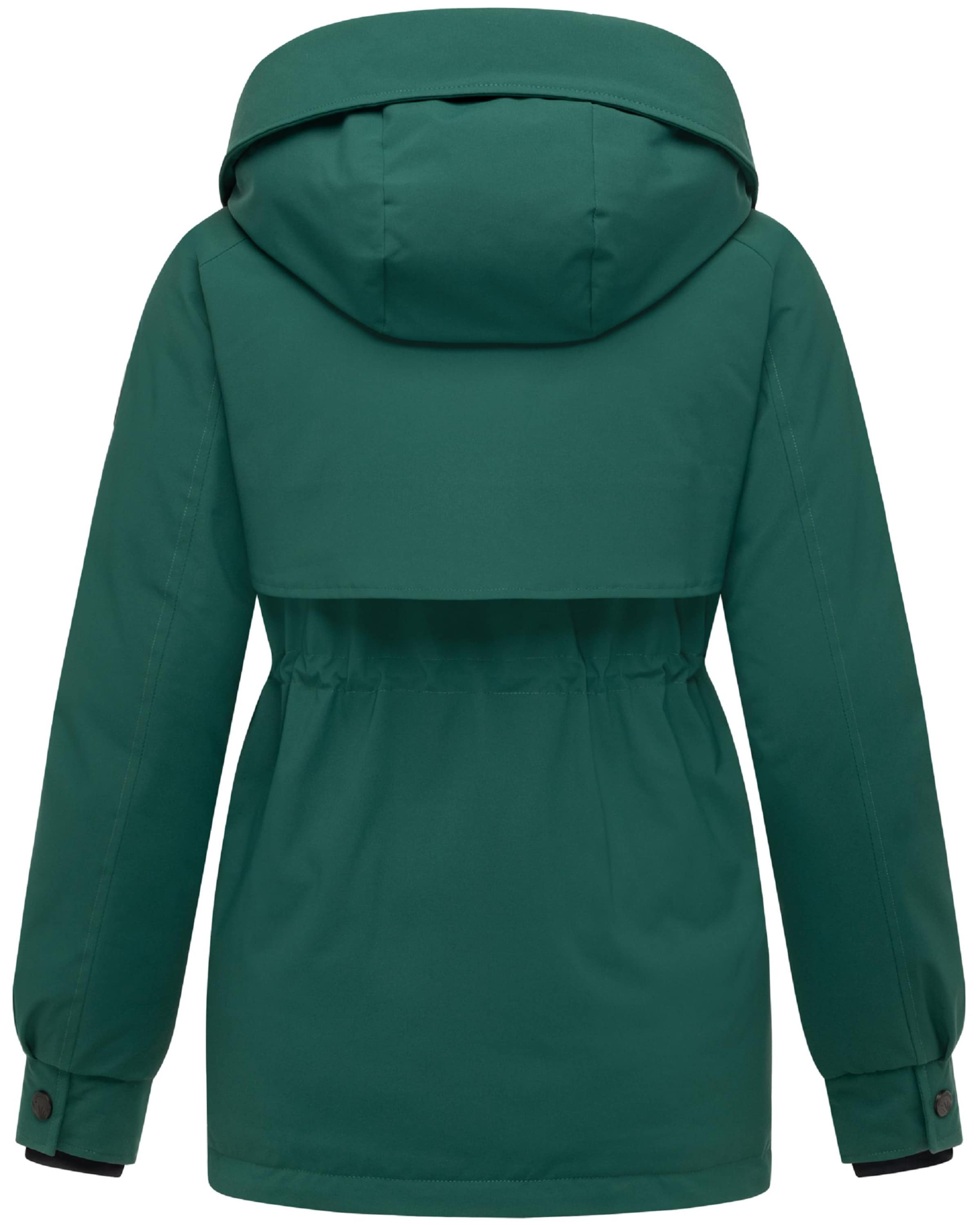 MARIKOO Pitkä talvitakki 'Shigaraa XVI' värissä vihreä