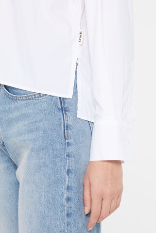 SENSES.THE LABEL Blouse 'Ber:ry' in White