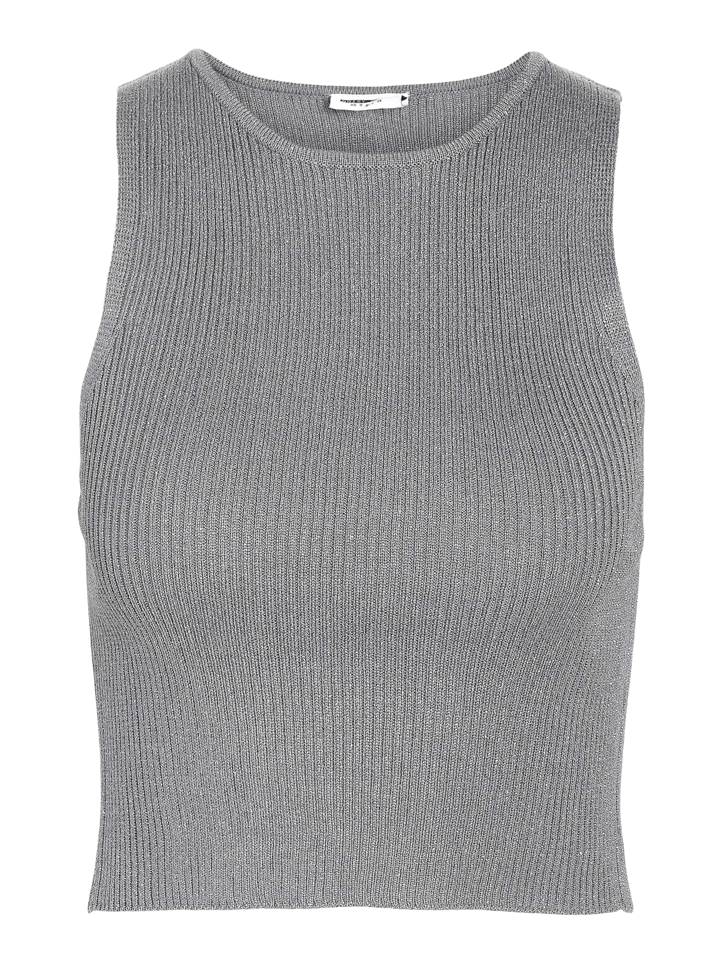 Noisy may Knitted top &#x27;KAYLA&#x27; in Grey: front