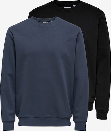 Only & Sons Sweatshirt 'Ceres' in Blau: Vorderseite
