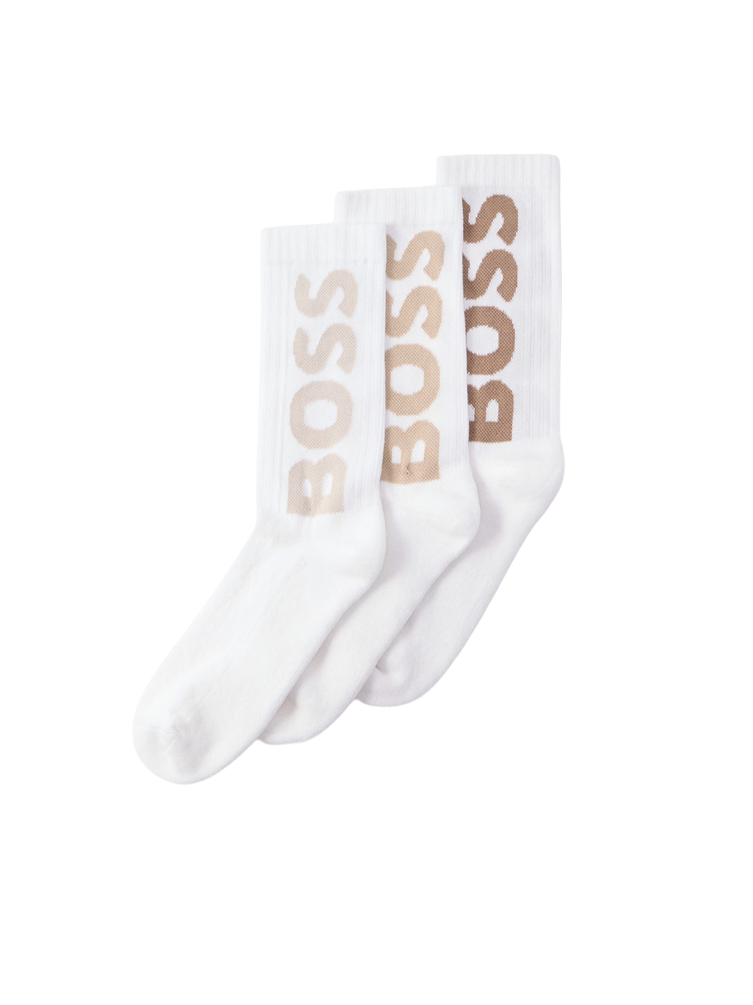 BOSS Socks in Beige / Camel / Light beige / White, Item view