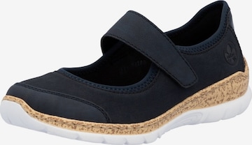 Ballerines 'Ballerina mit Klettverschluss New York' Rieker en bleu : devant