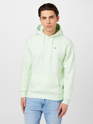 Sweat-shirt Tommy Jeans en vert : devant